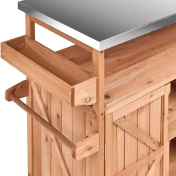 SCANNO - Buitenkeuken eiland - Lichtbruin - Dennenhout