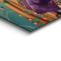 Schilderij Aangeklede leeuw - 90 x 60cm - Bont