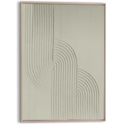 Schilderij 3D Art Knot - sage green - 70 x 50cm - Groen