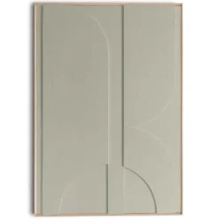 Schilderij 3D Art Mars - sage green - 100 x 70cm - Groen