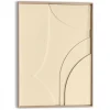 Schilderij 3D Art Terrace - sand - 70 x 50cm - Beige