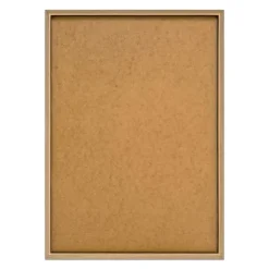 Schilderij Gestreepte vrouw - 70 x 50cm - Bruin