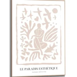 Schilderij Le Paradis Esthétique - 70 x 50cm - Beige