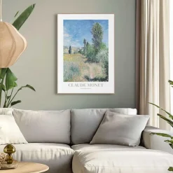 Schilderij Monet - landscape in Ile Saint-Martin - 70 x 50cm