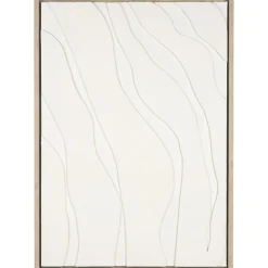 Schilderij Organic off-white MDF - 70x50 cm