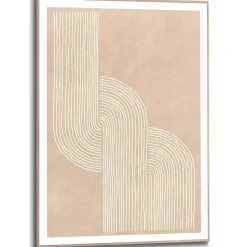 Schilderij Sandy Knot - 70 x 50cm - Beige