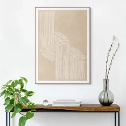 Schilderij Sandy Knot - 70 x 50cm - Beige