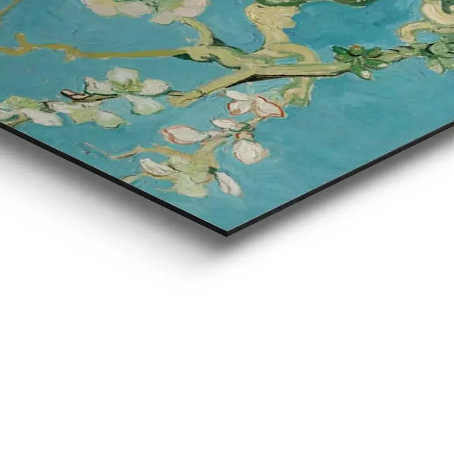 Schilderij Van Gogh Amandelbloesem - 60 x 90cm - Blauw