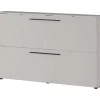Schoenenkast Jonas 140cm met twee deuren - kasjmier beige