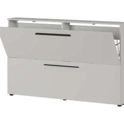 Schoenenkast Jonas 140cm met twee deuren - kasjmier beige