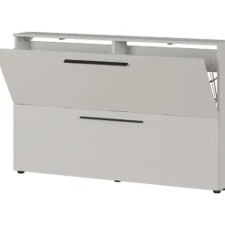 Schoenenkast Jonas 140cm met twee deuren - kasjmier beige