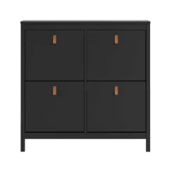 Schoenenkast Madeira - zwart - 103x102x25 cm