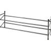 Schoenenrek - uitschuifbaar - RVS - 2-laags - 35 x 23 x 61 cm