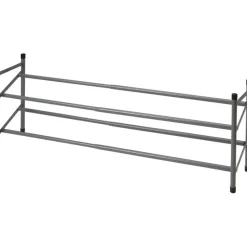Schoenenrek - uitschuifbaar - RVS - 2-laags - 35 x 23 x 61 cm