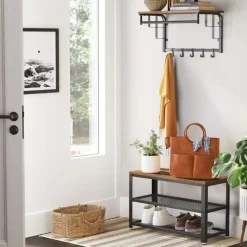 Schoenenrek - vintage - 73x45x30 cm - vintage bruin