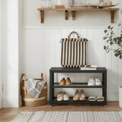 Schoenenrek met Industriële Look - Rek voor Schoenen 73x30x45cm