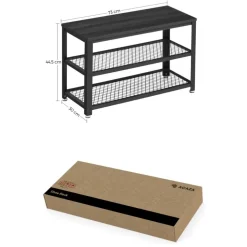 Schoenenrek met Industriële Look - Rek voor Schoenen 73x30x45cm