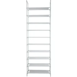 Schoenenrek voor 20 paar - Wit - 10 etages