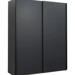 Schuifdeurkast Bergamo - antraciet - 221x178,5x66,6 cm