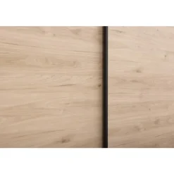 Schuifdeurkast Bergamo - eikenkleur - 221x178,5x66,6 cm