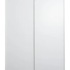 Schuifdeurkast Bergamo - wit - 221x178,5x66,6 cm