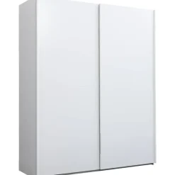 Schuifdeurkast Bergamo - wit - 221x178,5x66,6 cm