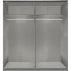 Schuifdeurkast Dex - eikenkleur - 198x180x64 cm