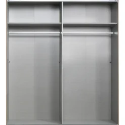 Schuifdeurkast Dex - eikenkleur - 198x180x64 cm