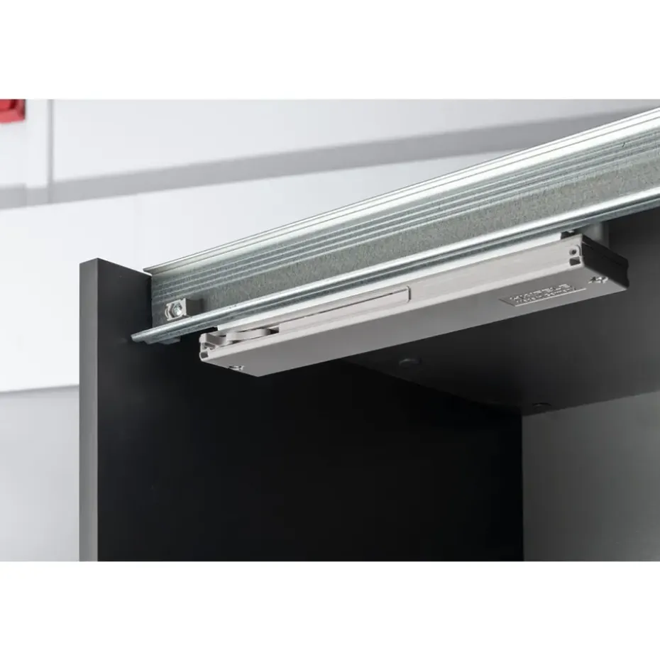 Schuifdeurkast Genua - antraciet/eikenkleur - 204x150x60 cm