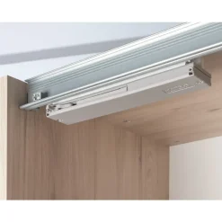 Schuifdeurkast Genua - eikenkleur/wit - 204x122x60 cm