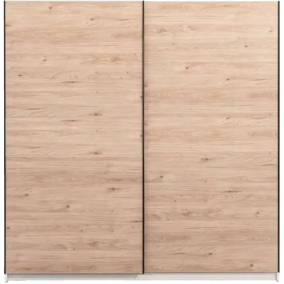 Schuifdeurkast Genua - eikenkleur - 204x200x60 cm