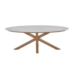 Scotland tafel - 230x115 cm - light teaklook - Centostone Napoli sand
