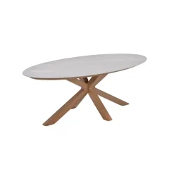 Scotland tafel - 230x115 cm - light teaklook - Centostone Napoli sand