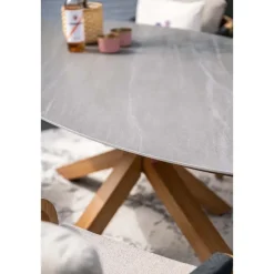 Scotland tafel - 230x115 cm - light teaklook - Centostone Napoli sand