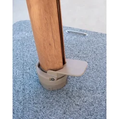 4-Seasons Hacienda zweefparasol 300 x 400 cm. - Woodlook/Sand