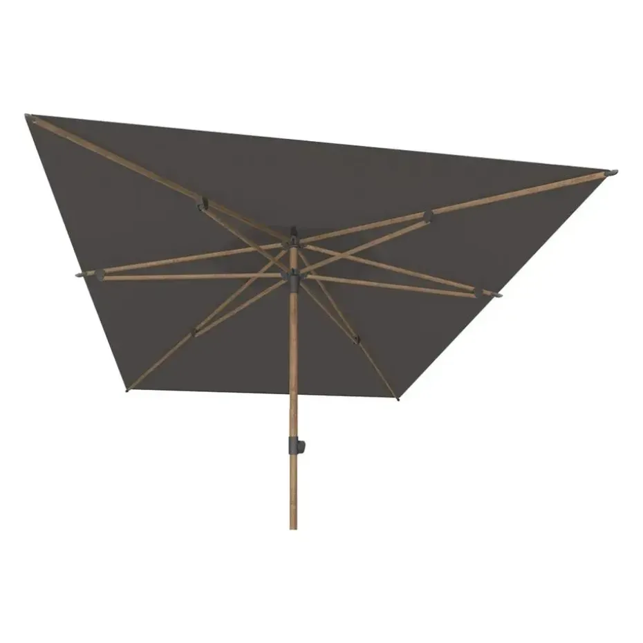 4-Seasons Outdoor Azzurro stokparasol 200 x 300 cm - Woodlook/charcoal