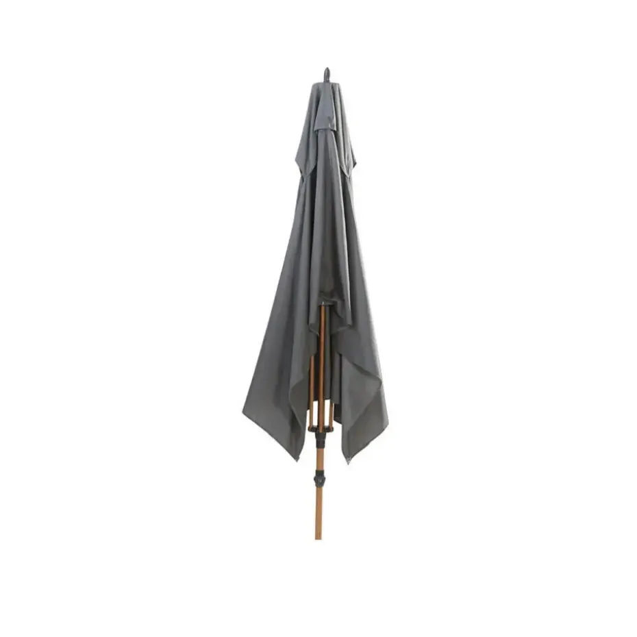 4-Seasons Outdoor Azzurro stokparasol 200 x 300 cm - Woodlook/charcoal