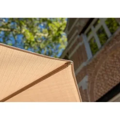 4-Seasons Siesta Premium - zweefparasol 350 cm. - Woodlook/Sand