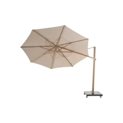 4-Seasons Siesta Premium - zweefparasol 350 cm. - Woodlook/Sand