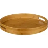 Secret de Gourmet Dienblad - bamboe - bruin - met handvaten -40cm