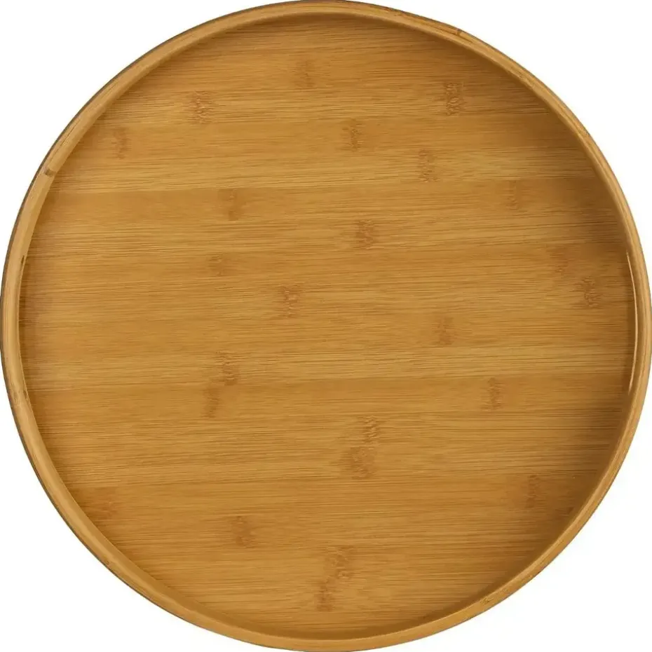 Secret de Gourmet Dienblad - bamboe - bruin - met handvaten -40cm