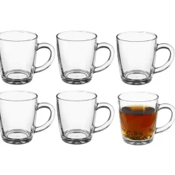Secret de Gourmet Koffie/thee glazen - 6x stuks - glas - 340 ml