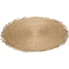 Secret de Gourmet Placemat - raffia naturel - rond - 38 cm
