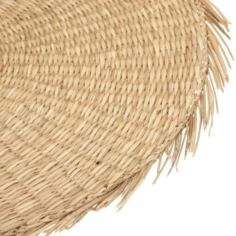 Secret de Gourmet Placemat - raffia naturel - rond - 38 cm