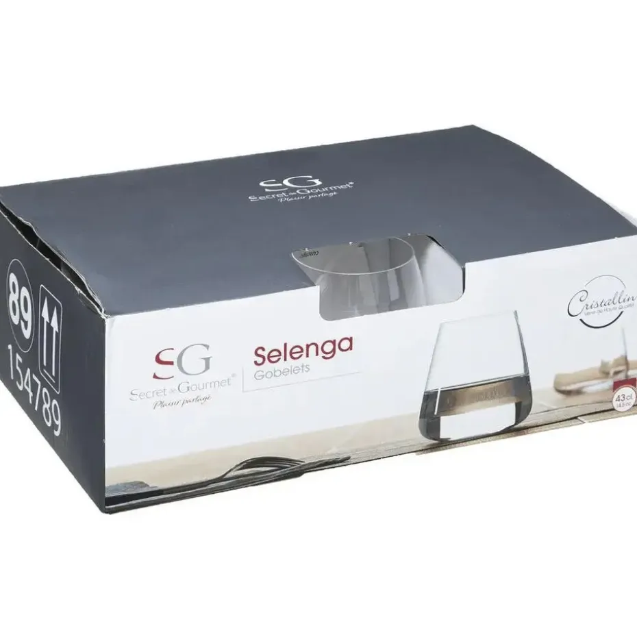 Secret de Gourmet Tumbler glazen - 6 st - 430 ml - Selenga