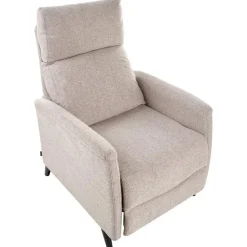 SELVIK - Relaxfauteuil - Taupe - Stof