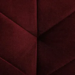 SENJA - Slaapbank 3-zits - Rood - Fluweel