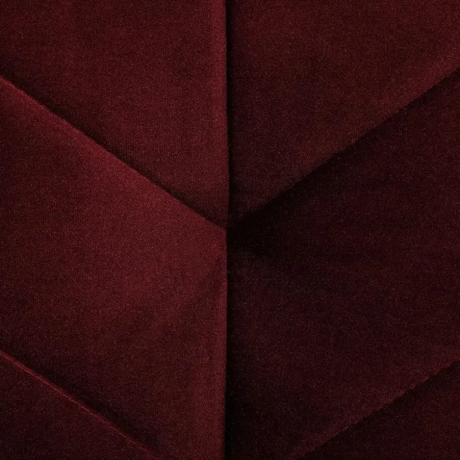 SENJA - Slaapbank 3-zits - Rood - Fluweel