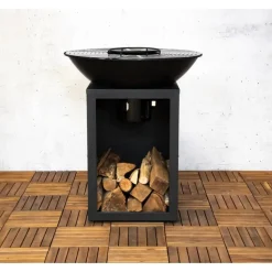 Sens-Line - Evi bbq firepit - 80x80x92cm - Zwart