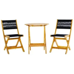 SenS-Line - Lanzarote Bistroset - Zwart en Bruin - 3-delig